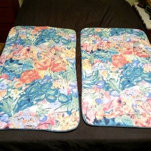 💝 2 VINTAGE REVMAN FLORAL SHAMS NEW!,40"×24" KING, MADE IN U.S.A.🇺🇸